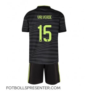 Real Madrid Federico Valverde #15 Tredje tröja Barn 2022-23 Kortärmad (+ korta byxor)